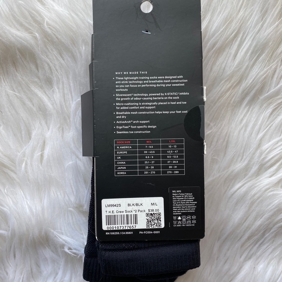 🍋Lululemon Sock 2 Pack🍋 - Picture 3 of 3